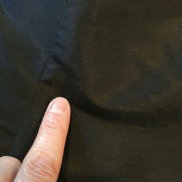 KATE HILL beaded silk evening blouse size 8 sleeveless black top formal - Picture 6 of 9